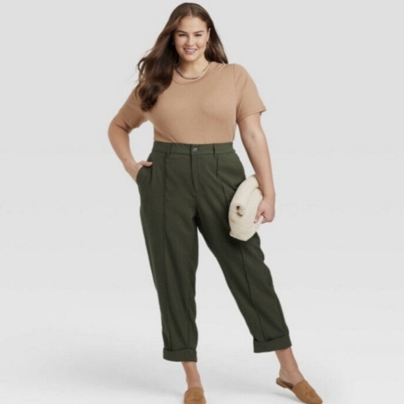 a new day Pants - NEW A New Day High Rise Pintuck Ankle Pants Sz 22W
